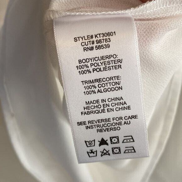 Kut from the Kloth Medium Tank Top Cami Eyelet Lace White Y2K Boho Cottage - Picture 8 of 8